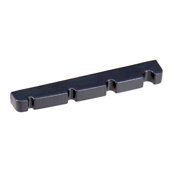 2pcs Electric Bass Slotted Curved Nut 4 String Instrument Parts Black