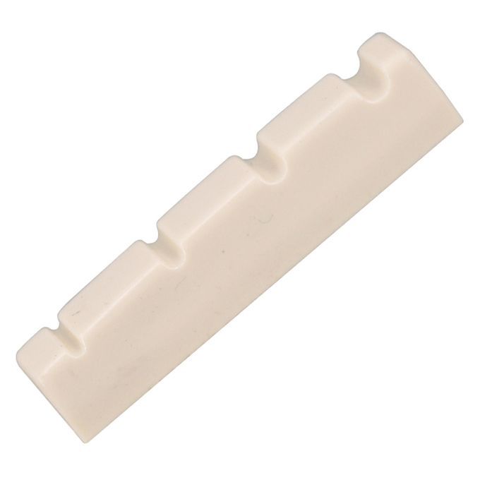 2pcs Beige Electric Bass Slotted Nut 4 String Guitar Beige Color