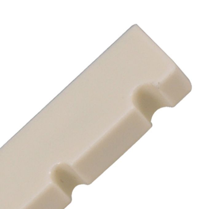 2pcs Beige Electric Bass Slotted Nut 4 String Guitar Beige Color