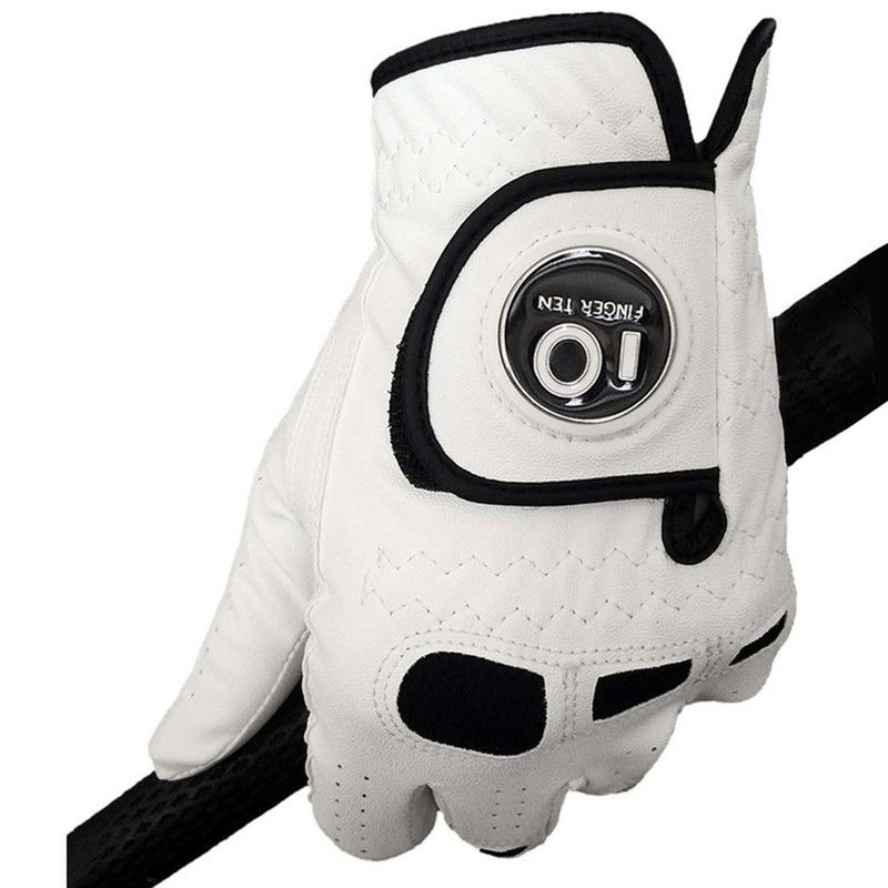 3 Pcs Soft Comfortable Leather Mens Golf Glove Left Hand Ml