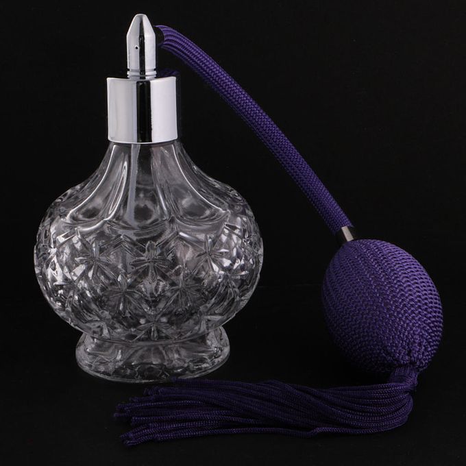 100ml Glass Refillable  Scent Pump  Bottle Purple