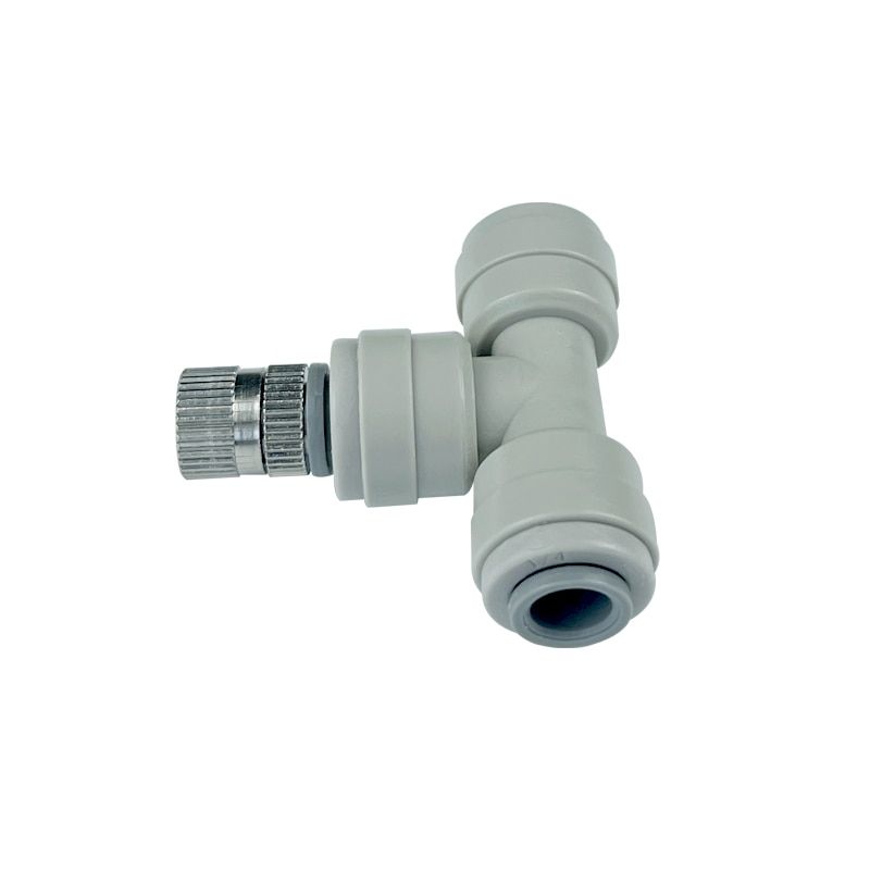 Grey DIY Misting Kits 12Pcs Quick Connect Nozzle Kit 10Pcs 3Way Connector 1Pcs L Connector For Gazebo Misting Cooling System 0.1mm Nozzles