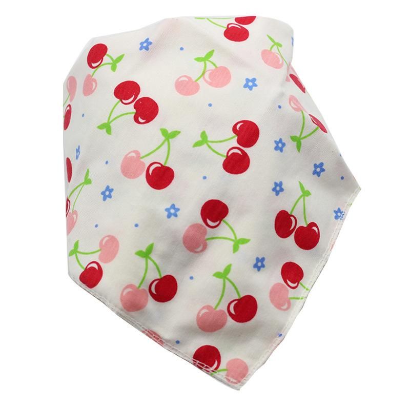 4PCS Waterproof Triangle Cotton Cartoon  Bibs