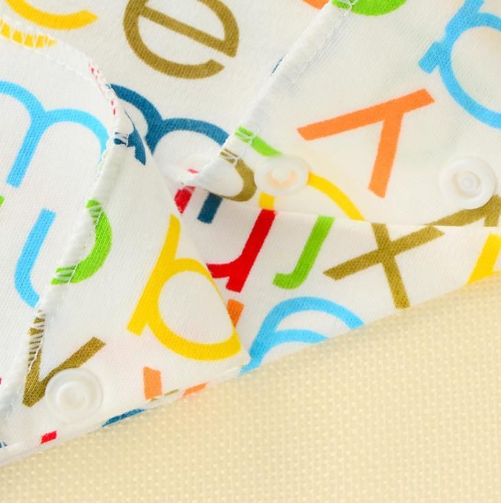 4PCS Waterproof Triangle Cotton Cartoon  Bibs
