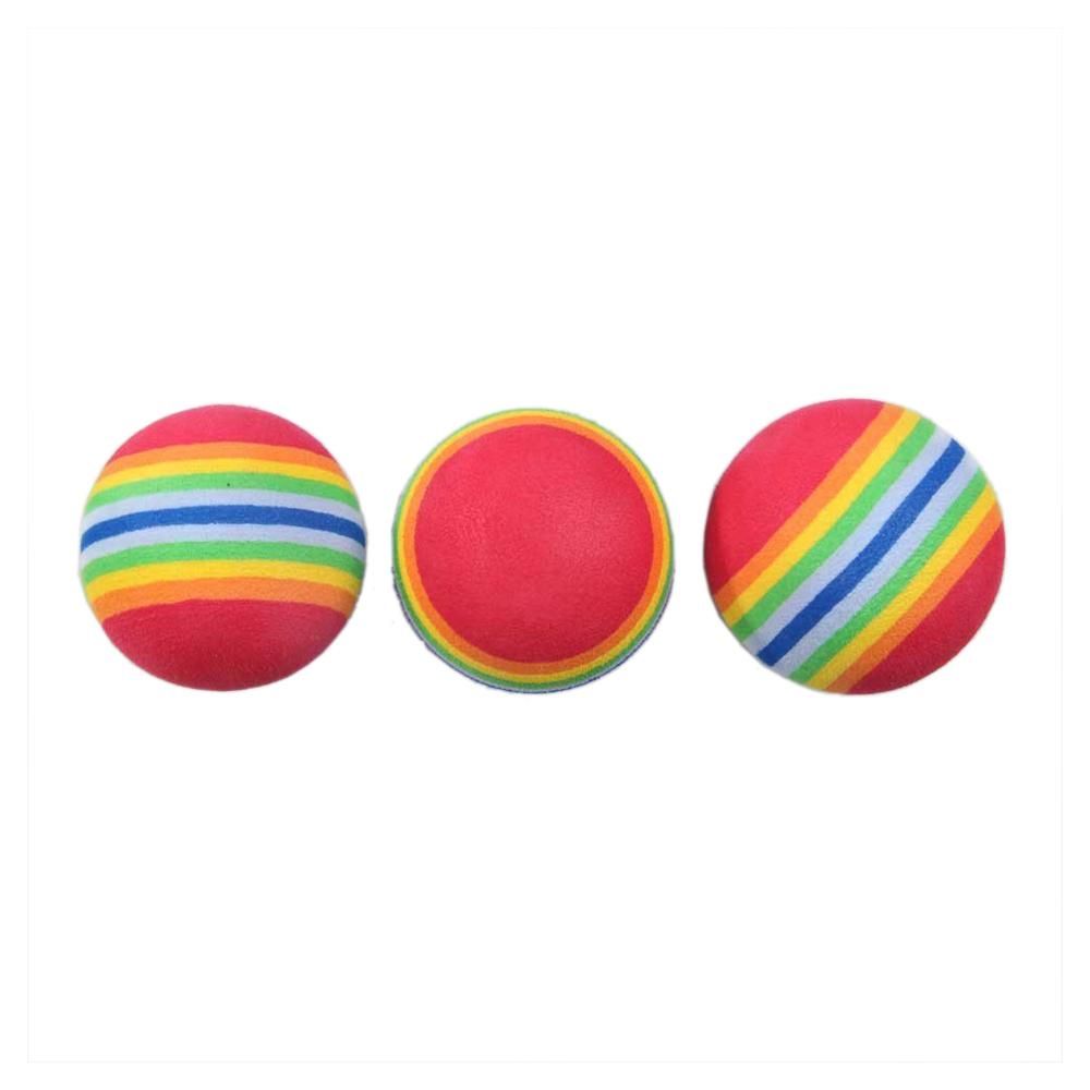 50pcs Golf Swing Training Aids Indoor Practice Sponge Foam Rainbow Balls