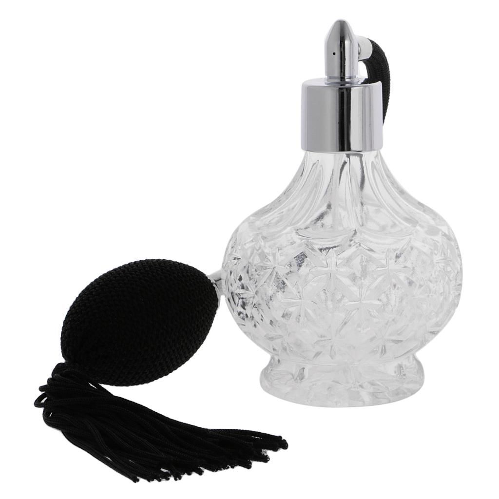 2X Retro Clear Glass  Bottle  Refillable Lover Gift