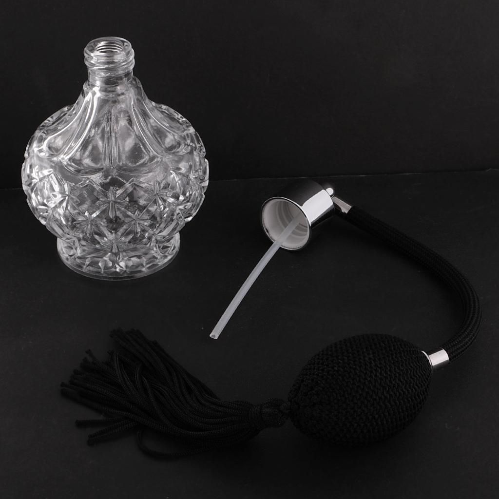2X Retro Clear Glass  Bottle  Refillable Lover Gift