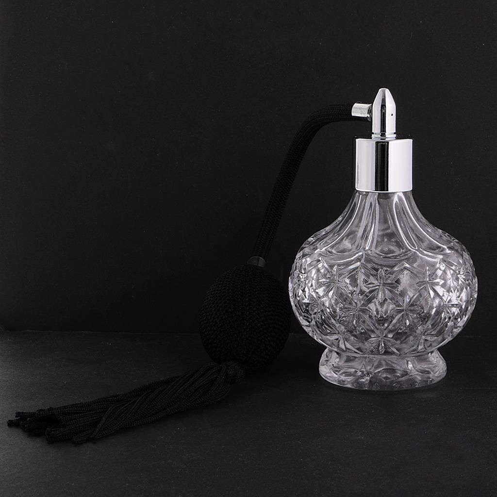 2X Retro Clear Glass  Bottle  Refillable Lover Gift