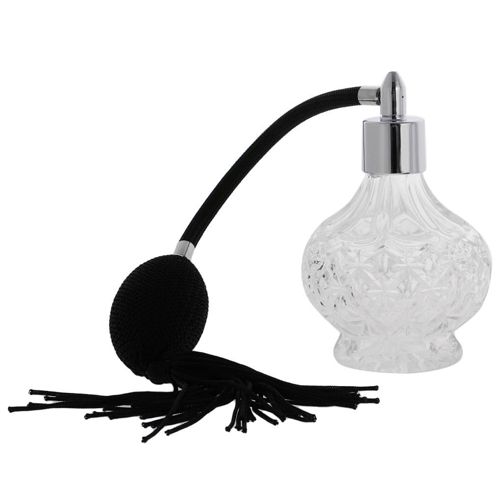 2X Retro Clear Glass  Bottle  Refillable Lover Gift