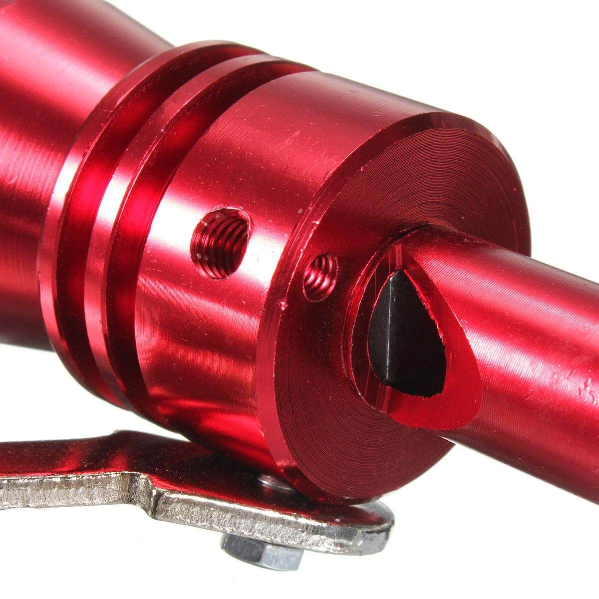 2pcs XL Size Exhaust Turbo Pipe Sound Muffler Bov Blow Off Valve Red BOV New
