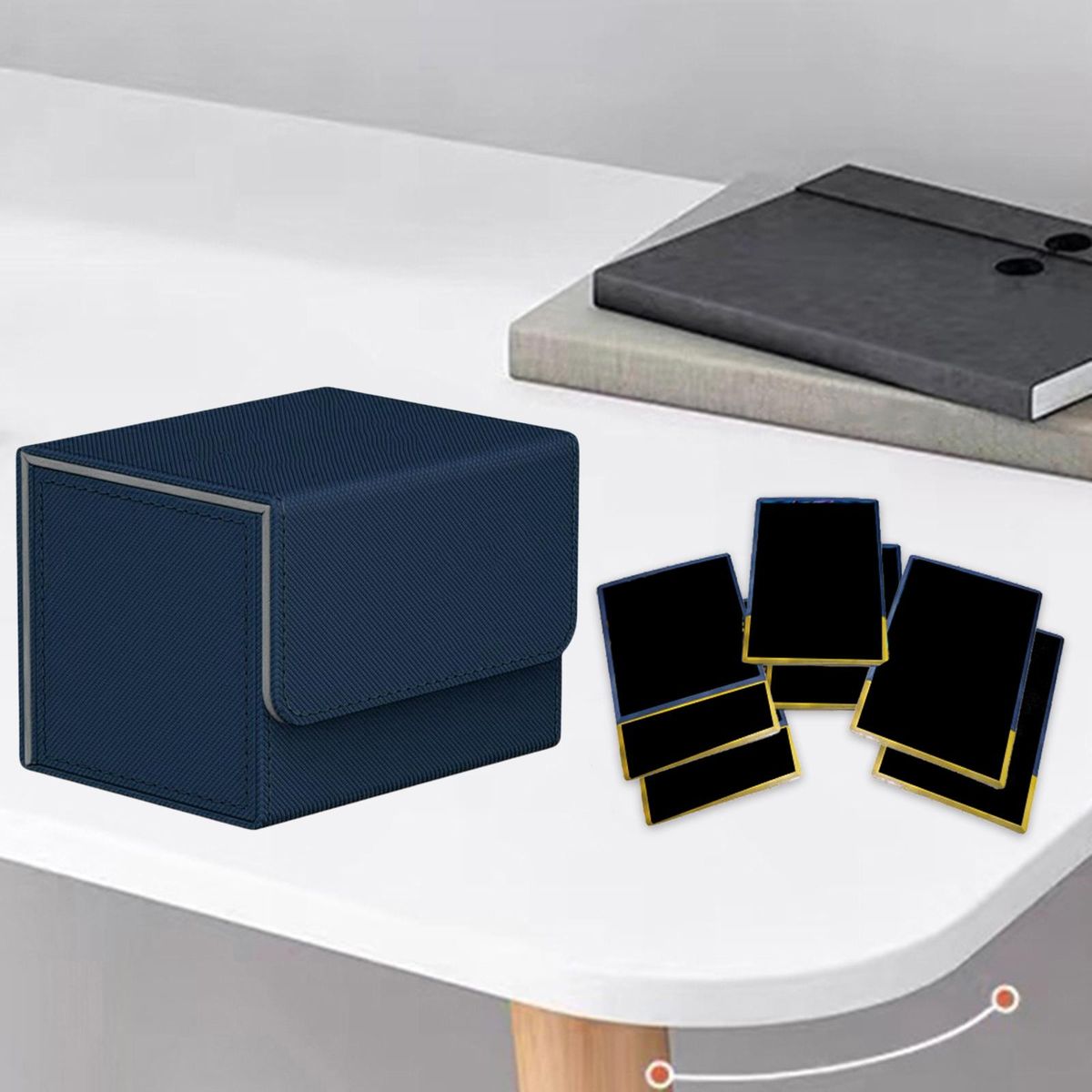 3x Durable Card Deck Box  Storage Container Holds  Gray