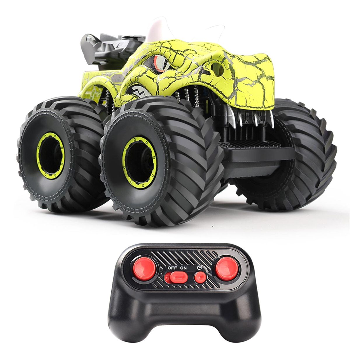 Remote Control Car, 1:16 2.4Ghz 4WD Spray Remote Control Off-Road Stunt Car with Lights Sound Rechargeable Electric Toy Car Gifts for Boys Girls Kids