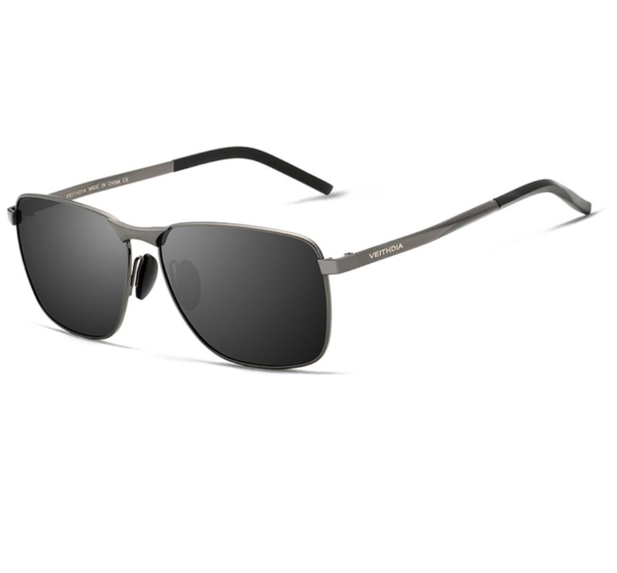 Fashion Square Sunglasses Mens Polarized Eyewear