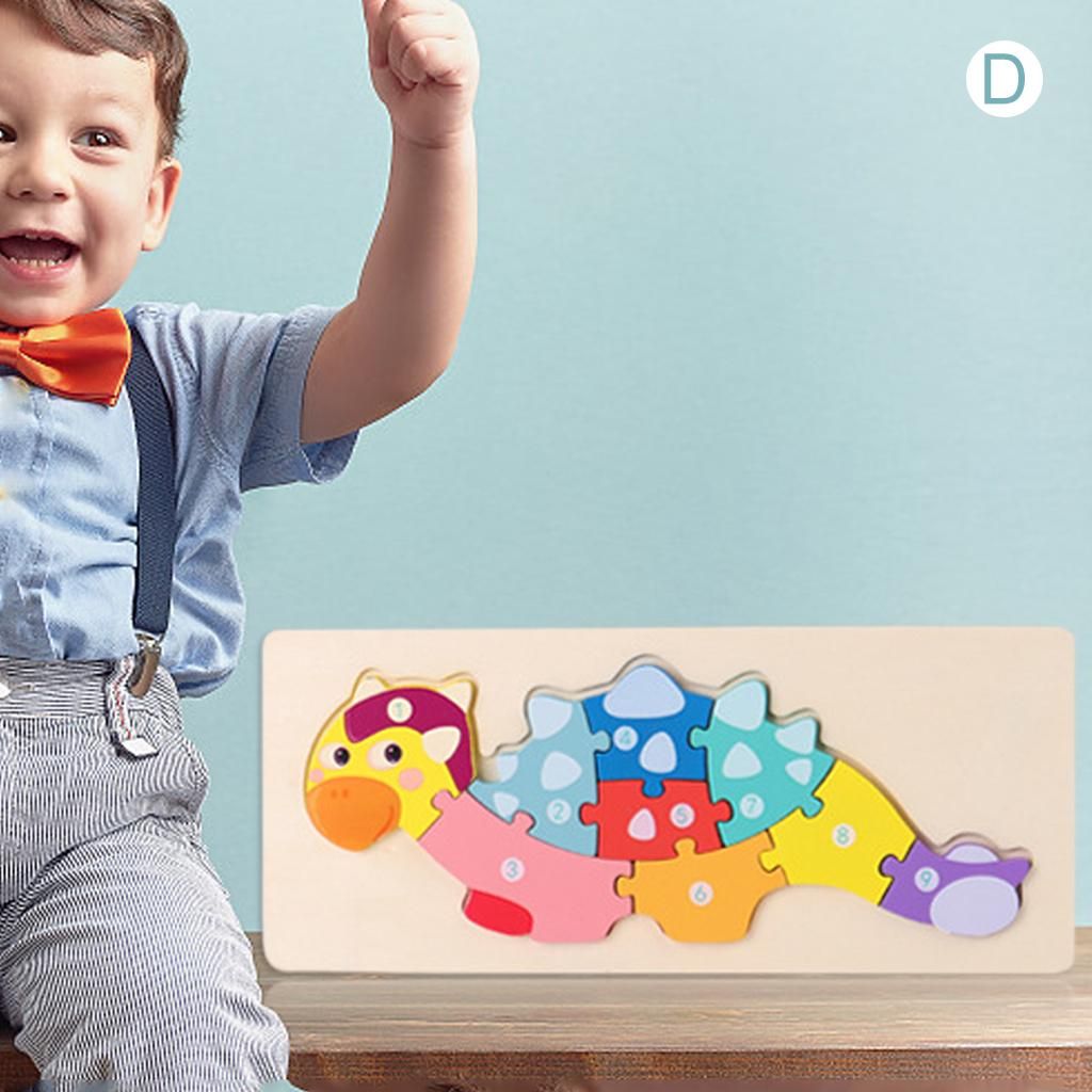 Jigsaw 3 Puzzle Preschool Educational Toy For 1 2 3 Year Old Boys D