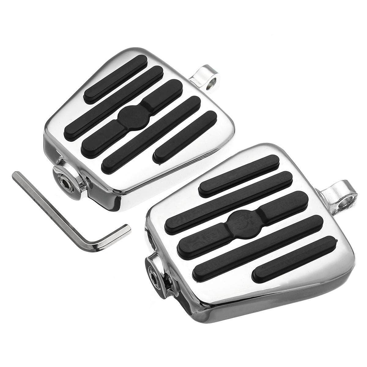 A Pair Male Mount Footboards Foot Board Pegs For Harley Davidson 50451-09 Chrome