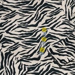 Zebra Strip Girls Longsleeve Tee