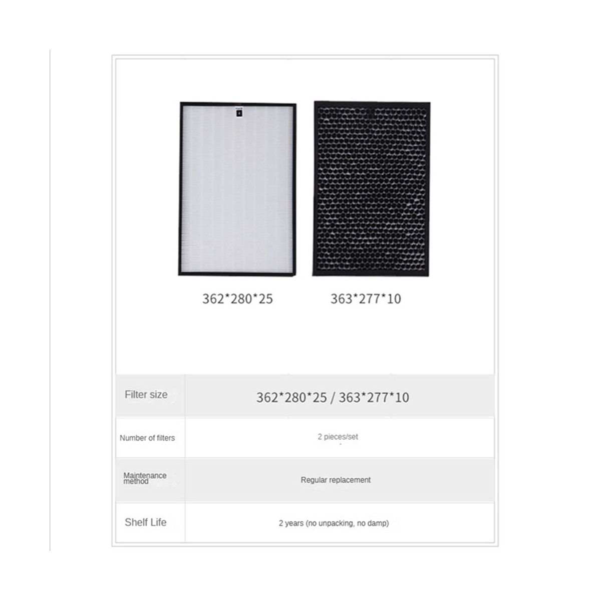 Repment Filter Kit HEPA Filter AC4144 Carbon Filter AC4143 for Philips Air Purifier AC4014 AC4016 AC4084 Accessory