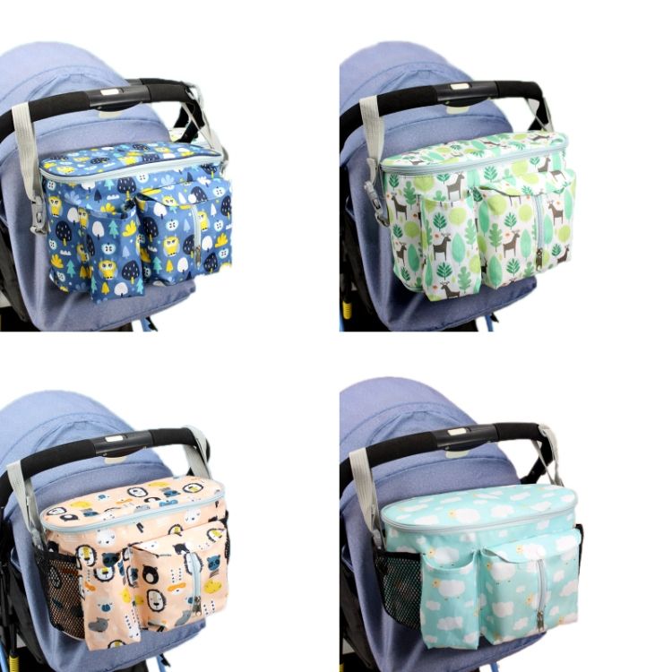 Multifunctional Stroller Storage Bag, Colour: Yellow Zoo + S Yellow Zoo + Side Pocket