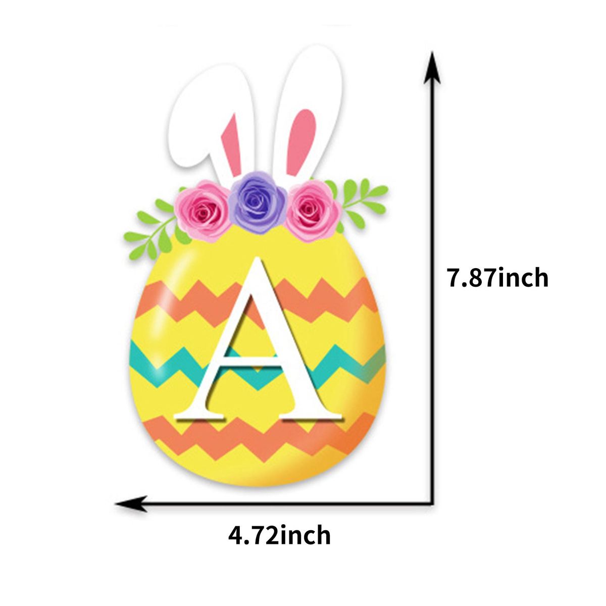 Happy Easter Banner With 24PCS Balloons Colorful Easter Banner Garland Easter Egg Flag Spring Themed Party Supplies Happy Easter Day Home Decor