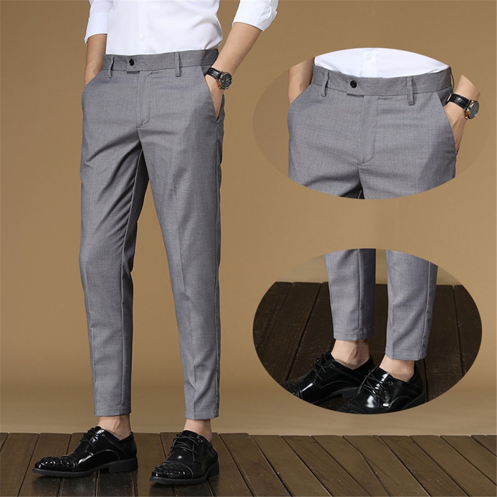 2 In 1 Men's Suit Trouser Grey And Black For Men