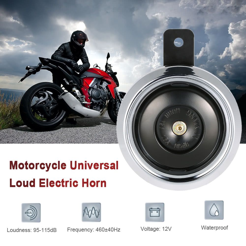 DC 12V 1.5A 105dB Universal Waterproof Motorcycle Loud