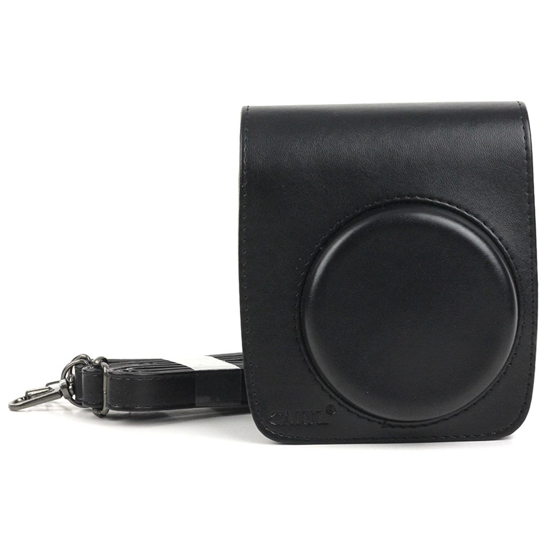 PU Leather Camera Protective Bag For FUJIFILM Instax Mini 90 Camera, With Adjustable Shoulder Strap(Black)