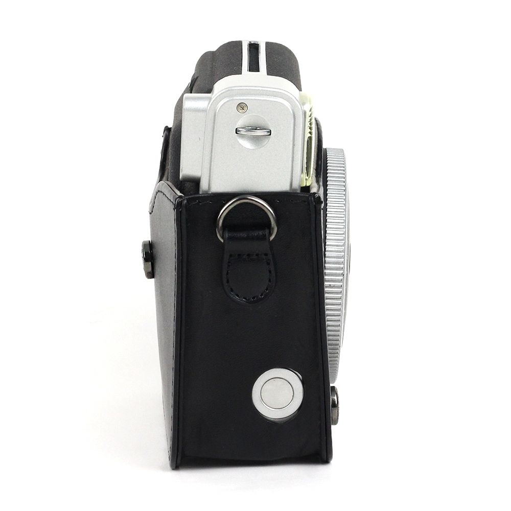 PU Leather Camera Protective Bag For FUJIFILM Instax Mini 90 Camera, With Adjustable Shoulder Strap(Black)