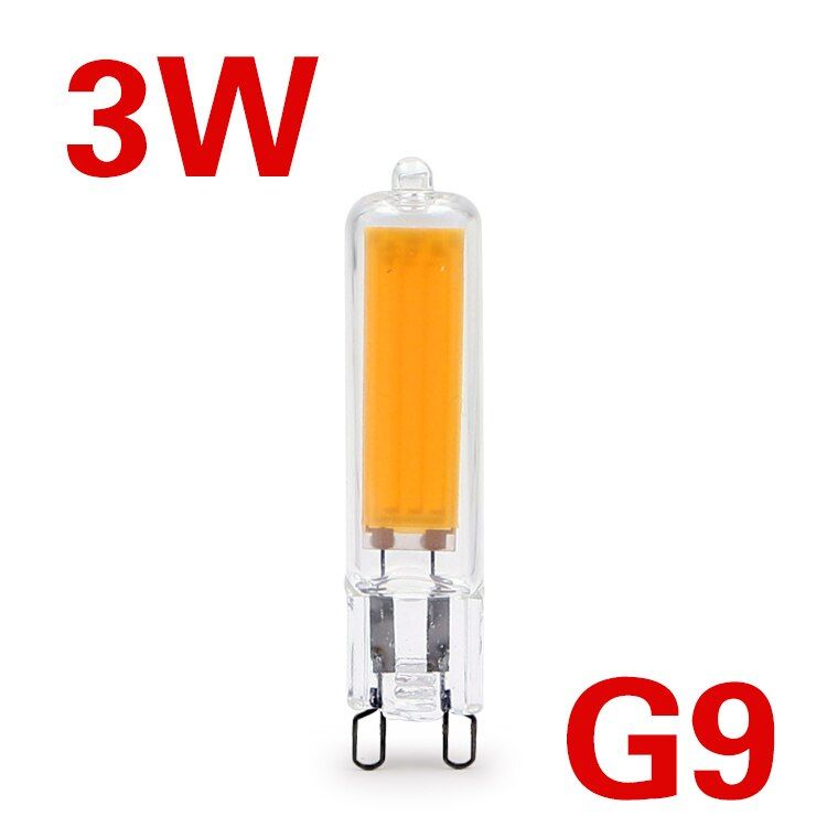 2W 3W LED Lighting Replacement Spotlight Crystal Chandelier Warm White COB G4 G9 Bulb AC 220V 240V