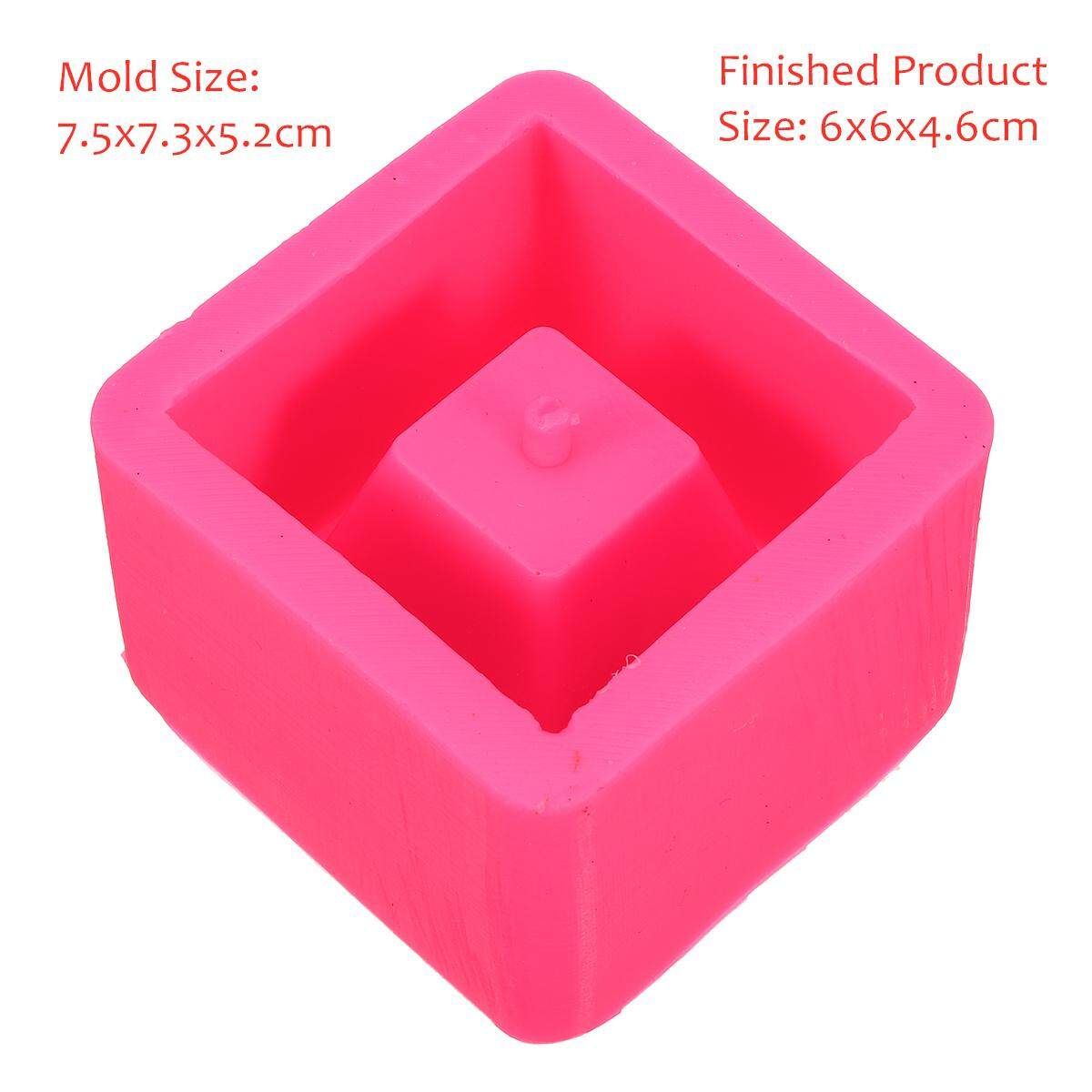 DIY Silicone Concrete Mold Geometric Flower Pots Cement Vase Mould Handmade Tool #4