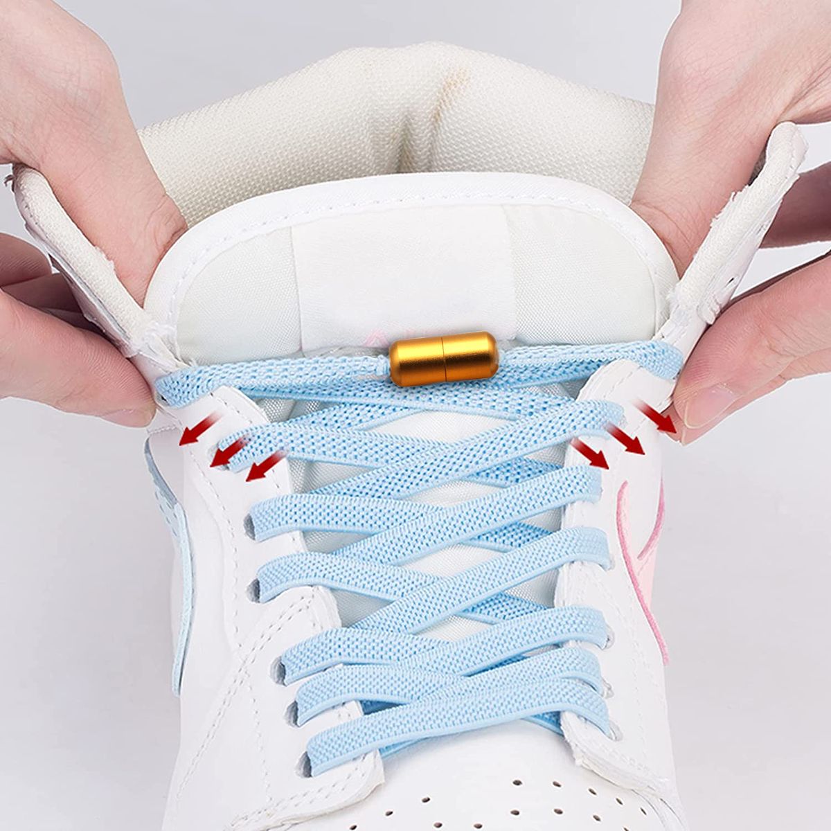 2pairs Unique Shoe Lace Capsule Buckle G