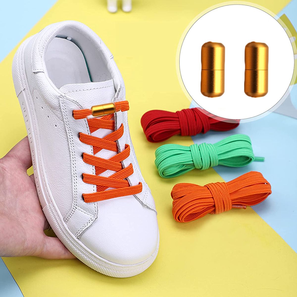 2pairs Unique Shoe Lace Capsule Buckle G