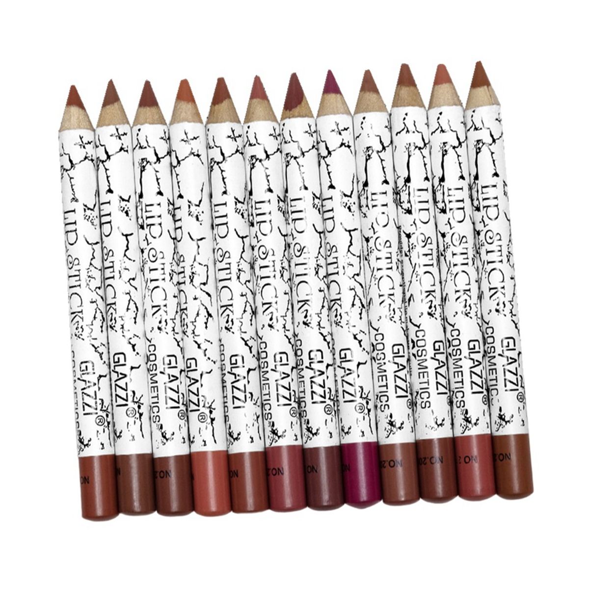 Professional Wood Lip Liner Pen Waterproof Lipstick