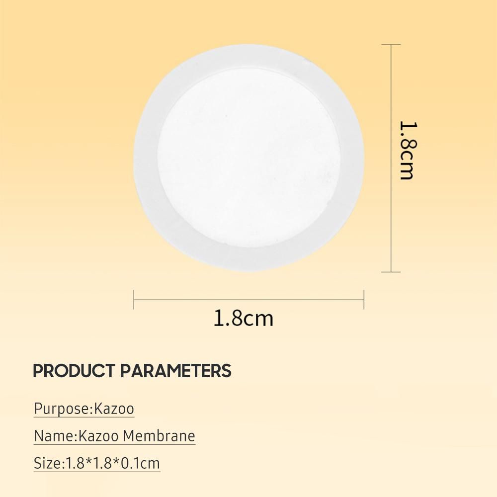10 Pcs Kazoo Diaphragms Flute Diaphragms Kazoo Membrane Plastic Musical Instruments Accessories
