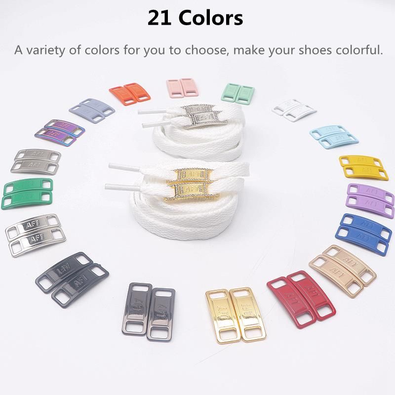 4Pcs AF1 Shoelaces Combination White Flat Laces And Shoe Decoration Suit Sneaker Shoelace Air Force One Shoes Accessories Gray Purple