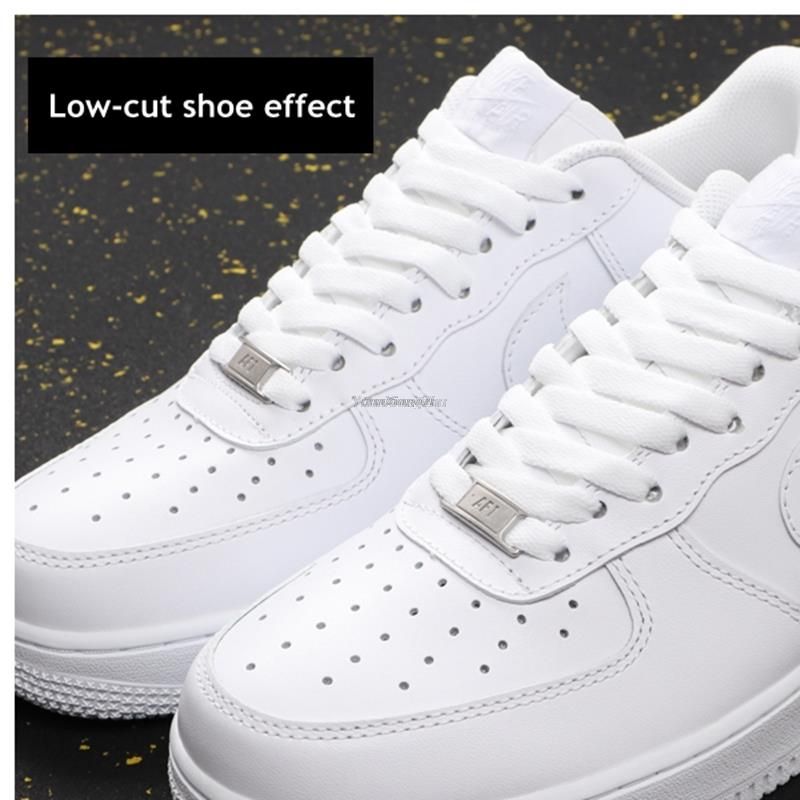 4Pcs AF1 Shoelaces Combination White Flat Laces And Shoe Decoration Suit Sneaker Shoelace Air Force One Shoes Accessories Gray Purple