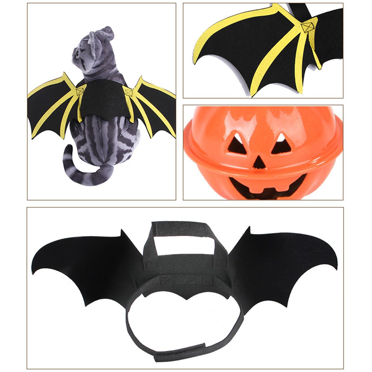 Halloween Cat Bat Costume Cat Batwings Cosplay Costume For