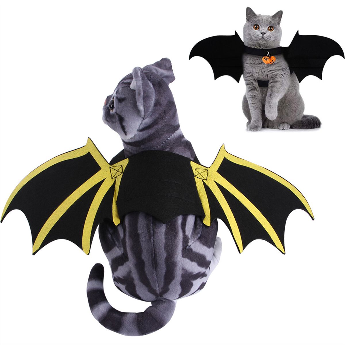 Halloween Cat Bat Costume Cat Batwings Cosplay Costume For