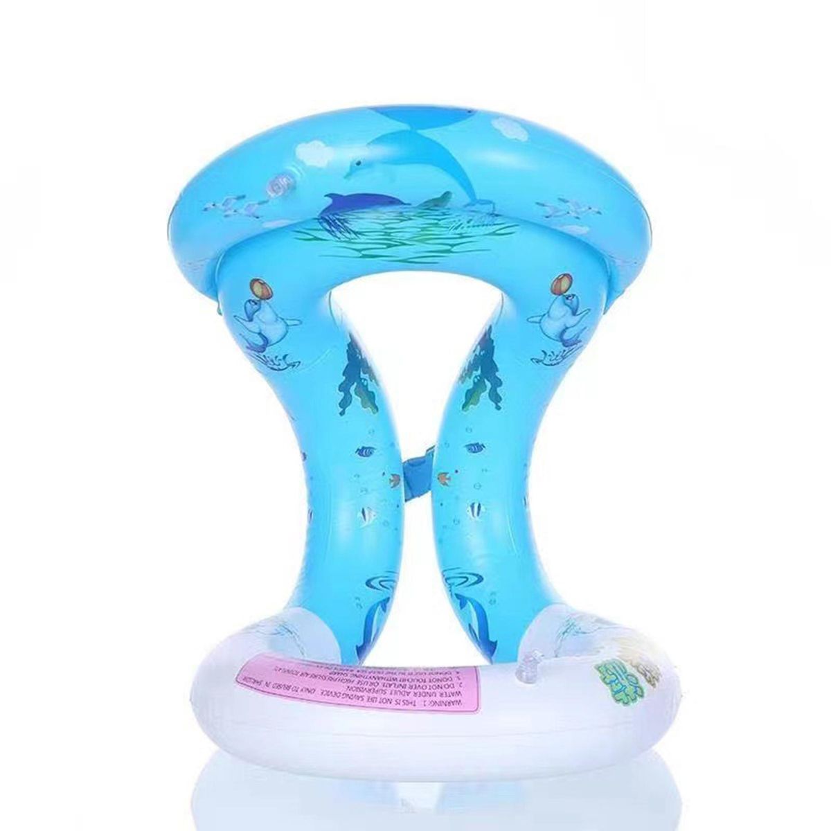 Inflatable Swim Vest Baby Adult Floating Swim Arm Rings Blue