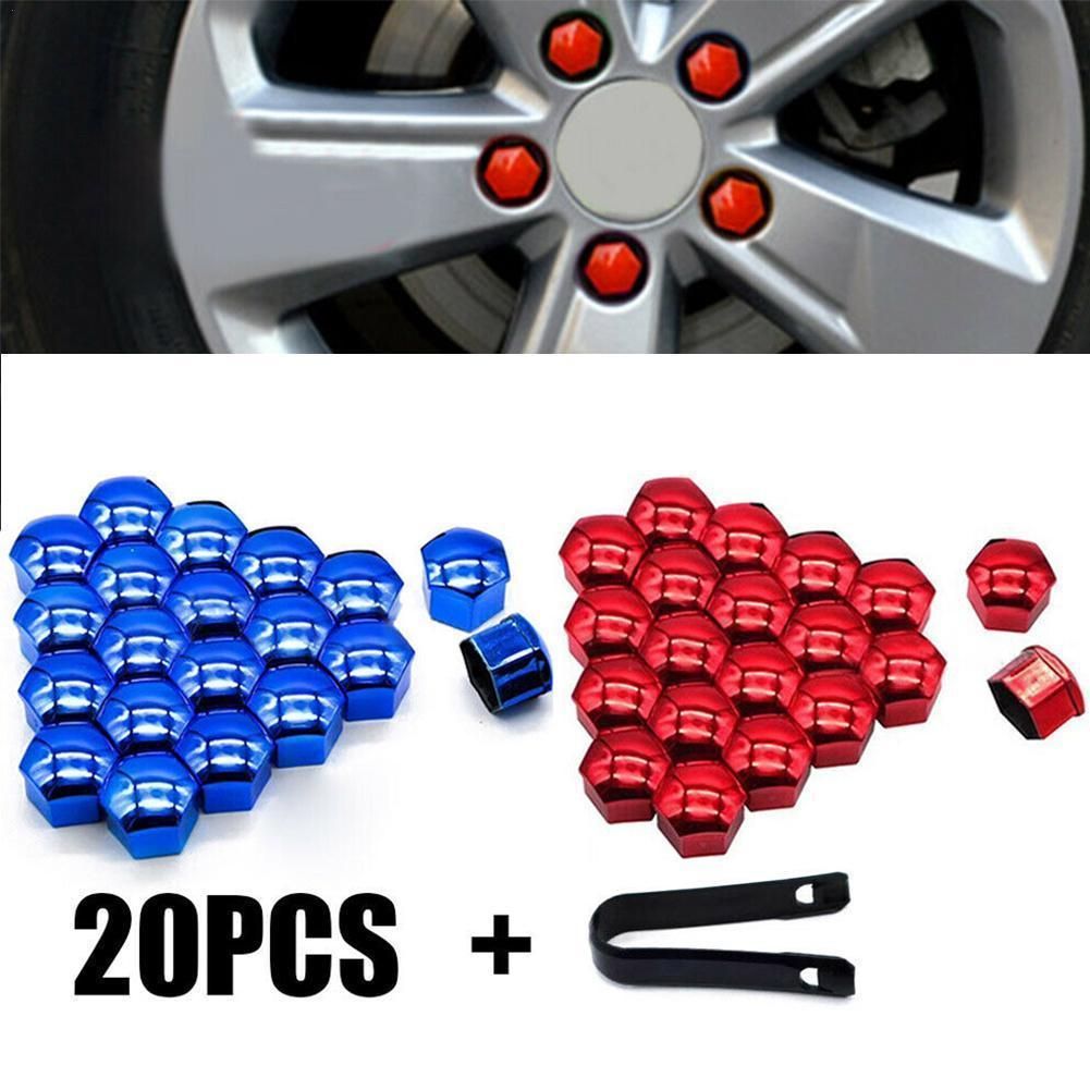 20pcs 21mm Car Tyre Wheel Hub Covers Protection Caps Wheel