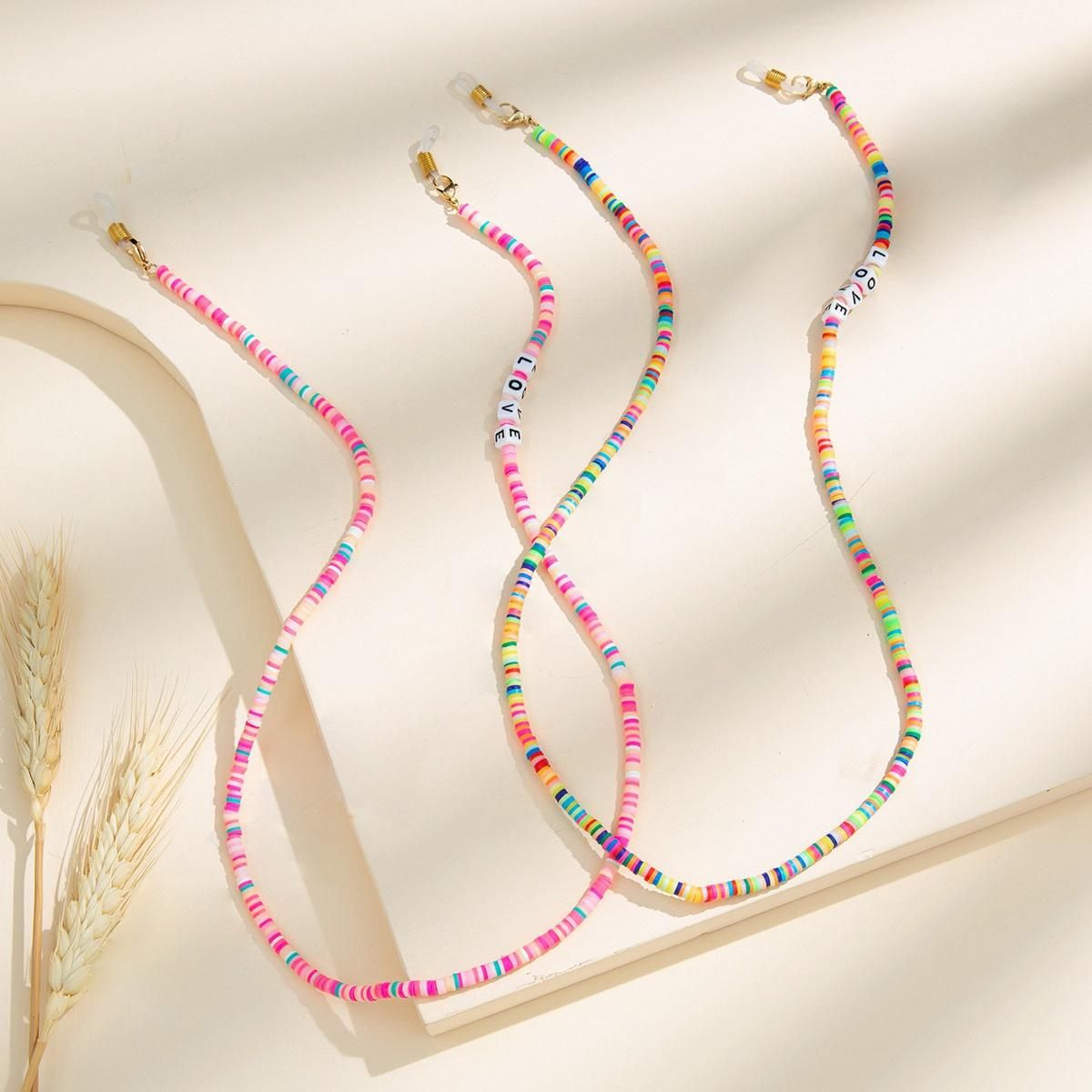 Soft Pottery Love Hang Mask Chain Glasses Lanyard