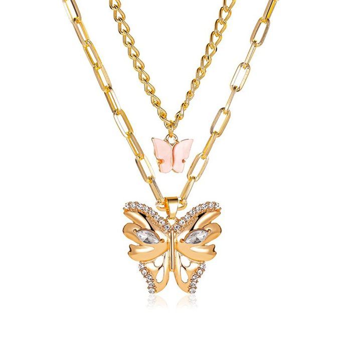 Bohemian Fashion Size Erfly Temperament Lady Pendant-gold
