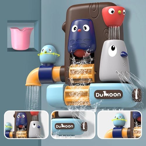 Kids Bath Shower Toy Bird Treehouse Pipeline Water Spray Toy