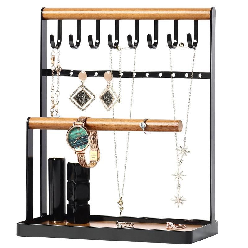 Jewelry Display Organizer Holder Earring Ring Tray Rack