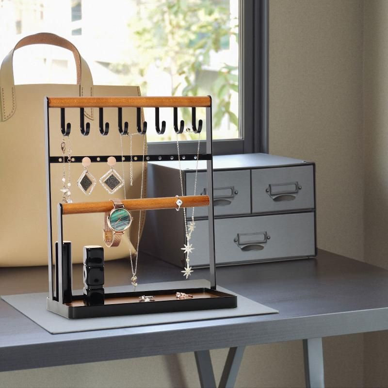 Jewelry Display Organizer Holder Earring Ring Tray Rack