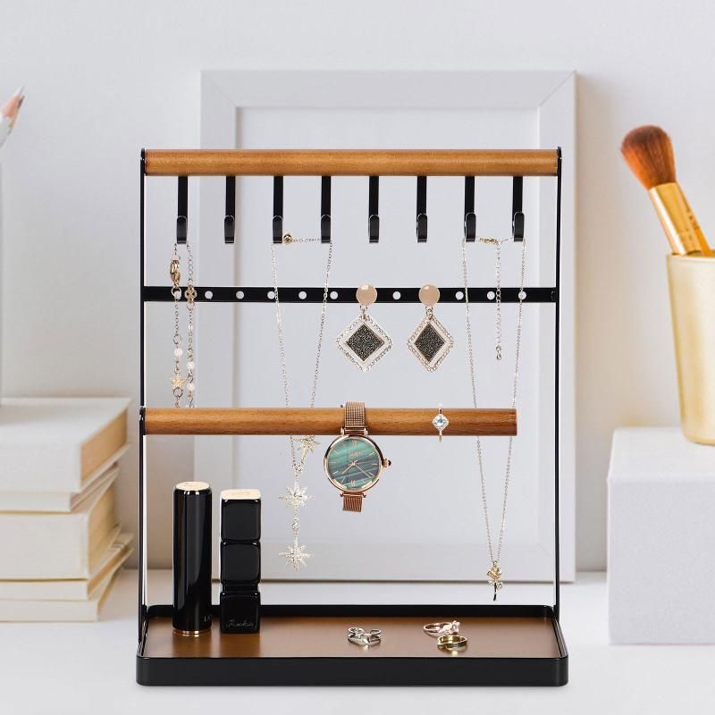 Jewelry Display Organizer Holder Earring Ring Tray Rack