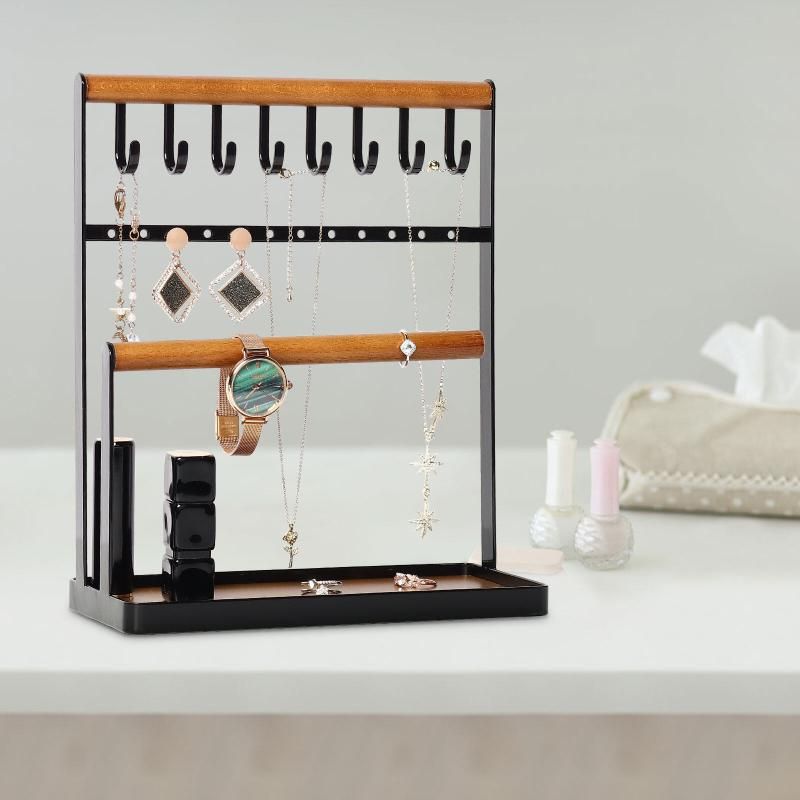 Jewelry Display Organizer Holder Earring Ring Tray Rack