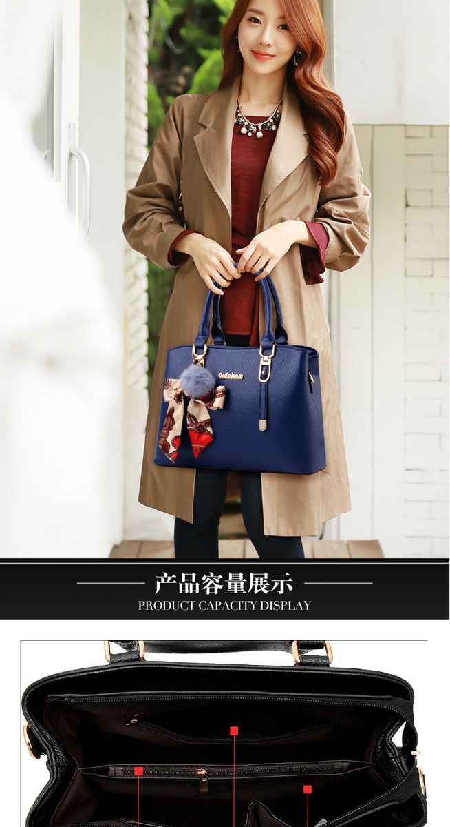 Women  Portable Hand Bag-Red Wine
