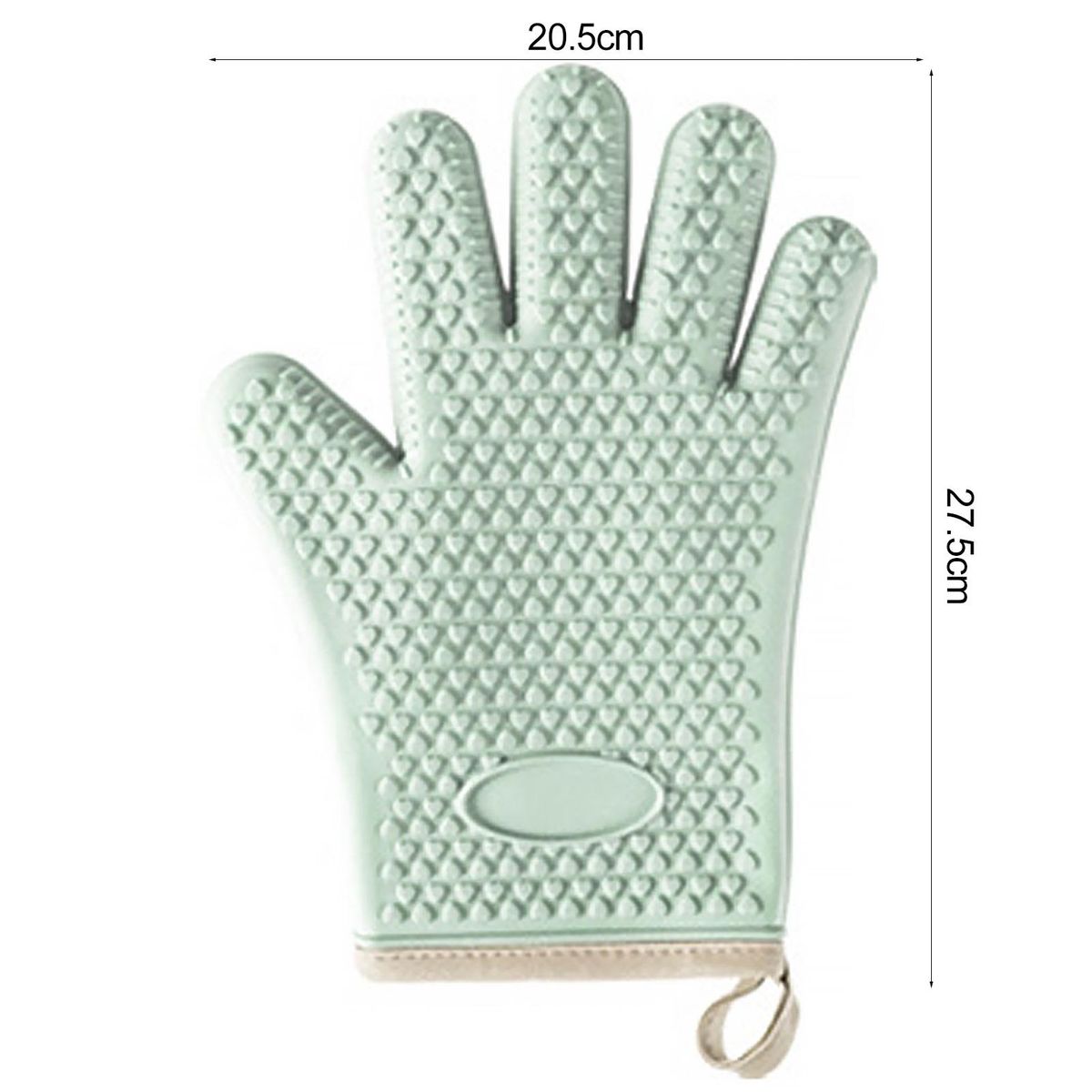 1Pc Oven Mitt Baking Insulation Oven Glove Cooking Tool Mint Green