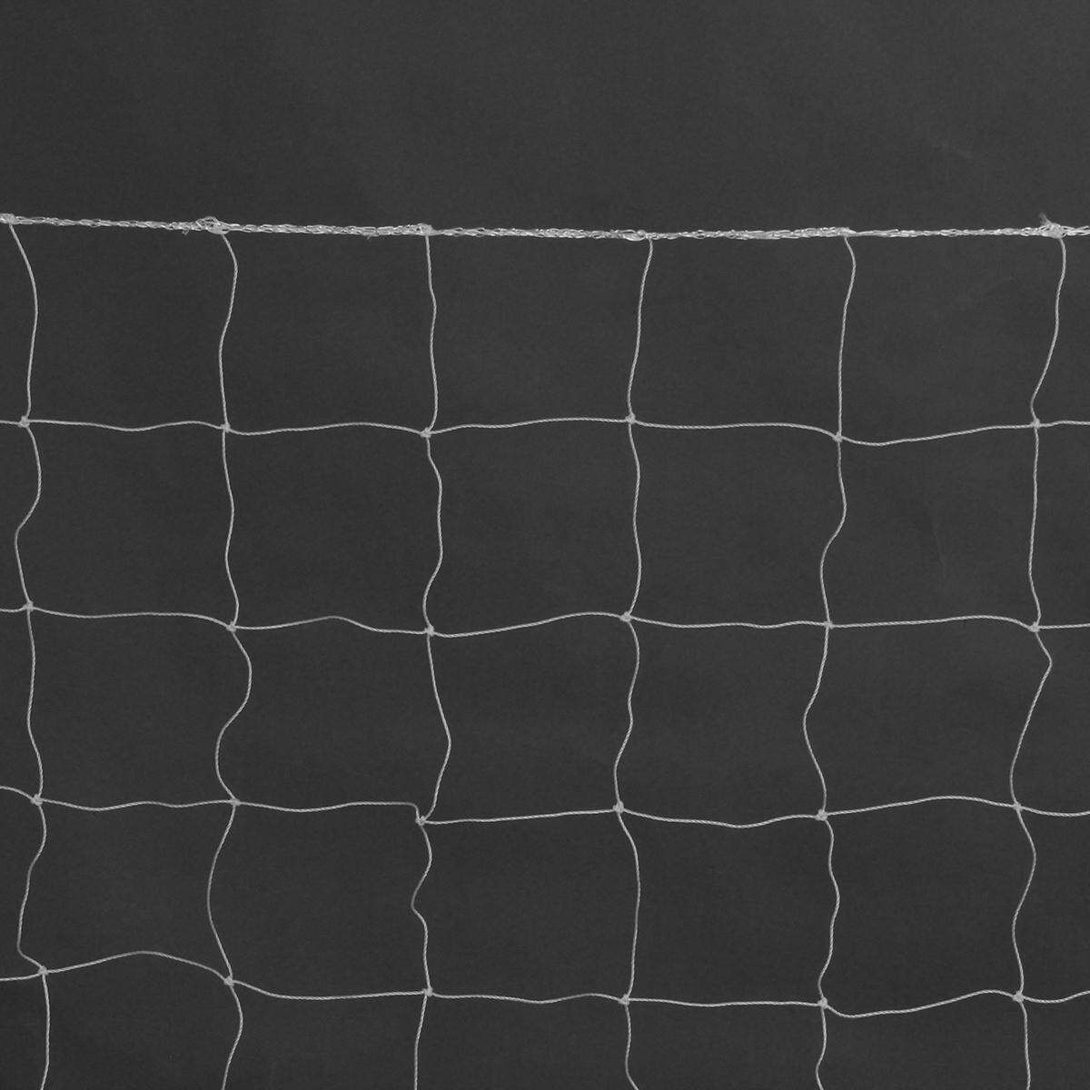 One White Official Size 24' X 8' X 4' X 10'Match Soccer Football Goal Net White