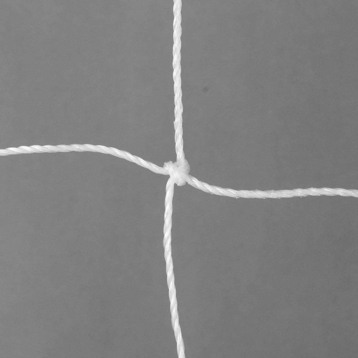One White Official Size 24' X 8' X 4' X 10'Match Soccer Football Goal Net White